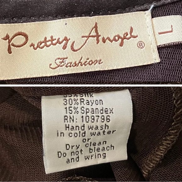 Y2K Vintage Fairycore Boho Sheer Beaded Embellished Long Sleeve Going Out Top - Picture 9 of 9